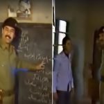 صدام حسين يعطي درساً للتلاميذ-صدام حسين و المعلم المصري