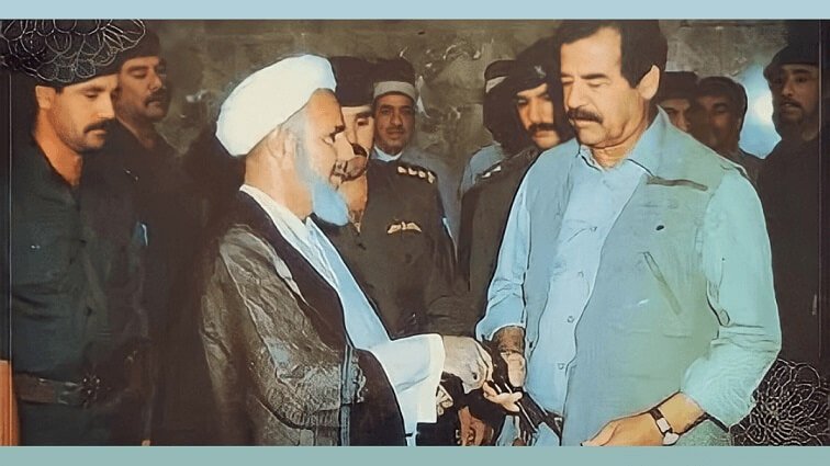 صدام حسين صدام حسين يوقف شاعر