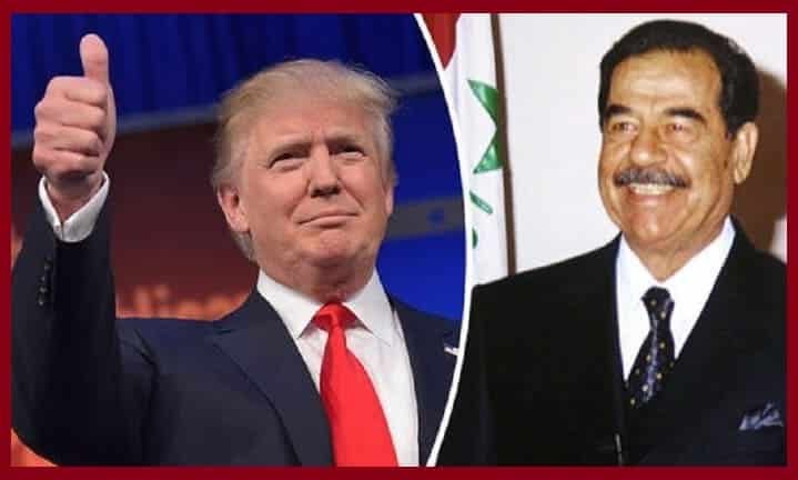 صدام حسين حي 2022 مكالمة صدام حسين و ترامب