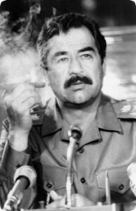 صدام حسين يدخن صور